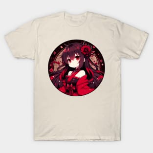 Japanese Anime red T-Shirt